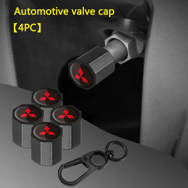

Metal Car Keychain Rings Tire Valve Cap For Mitsubishi Pajero Outlander XL Montero Lancer Triton l200 Galant Evo ASX Accessories