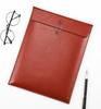 Large Capacity A4 File Storage Bag with Custom Logo Waterproof PU Leather Bidding Book Thickener Customized for Document Usage