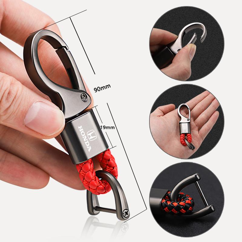 Zinc Alloy Keychain Key Ring Car Styling Accessories For Honda Civic FIT Accord Prelude CRV 5th City CRZ CRX Jazz HRV Pilot LK6