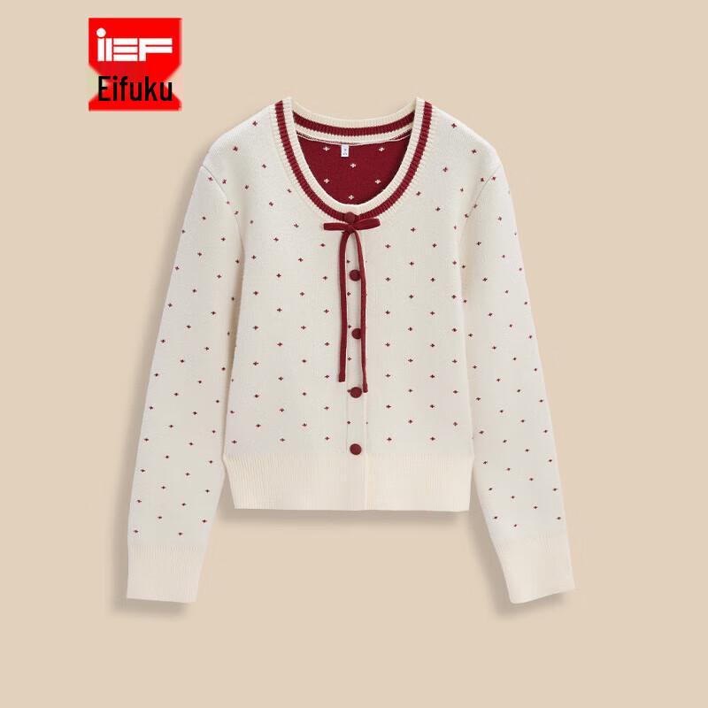 

IEF 2025 Winter/Spring French Sweet Knitted Top L