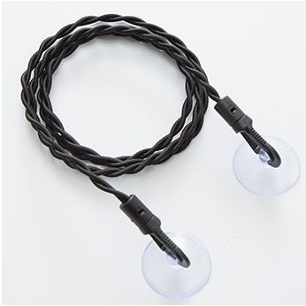 

2.5M Travel Non-slip Clotheslines Outdoor Travel Camping Portable Drying Clothes Hanger Rack Line Suction Cup Elastic Rope чёрный