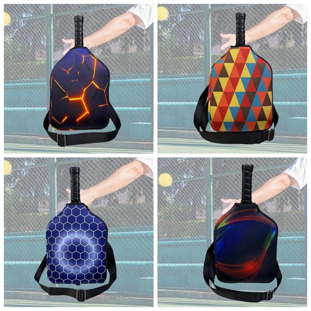 

Neoprene Pickleball Racket Sleeve Zipper Holder Pick Case Protector Indoor Outdoor Style 5