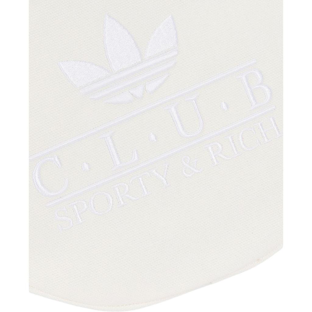 Adidas Originals 29L Letter Logo Color Block Design Polyester Canvas Travel Bag Unisex Bags White Green JN1980