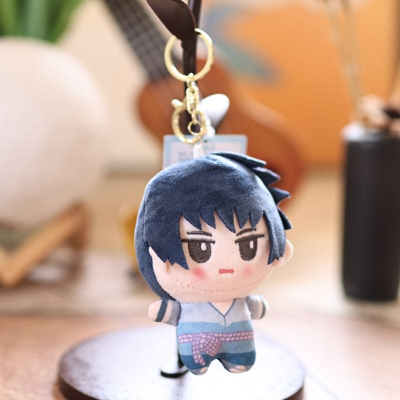 Naruto Shippuden Periféricos de Anime Brinquedo de Pelúcia Chaveiro Naruto Desenho Animado Kakashi Gaara Boneca de Algodão Argola de Chaveiro e Pendurador de Bolsa Ornamento