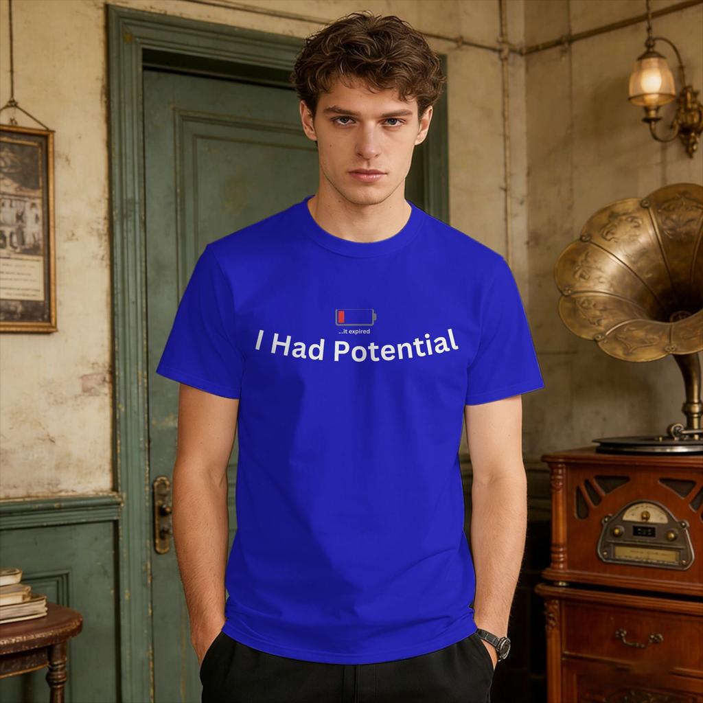 Ich Hatte Potentia T-Shirt Sommerprojekt Hail Mary Reine Baumwolle T-Shirts Für Unisex Lässiges T-Shirt Kurzarm Y2k Lustige Oberteile