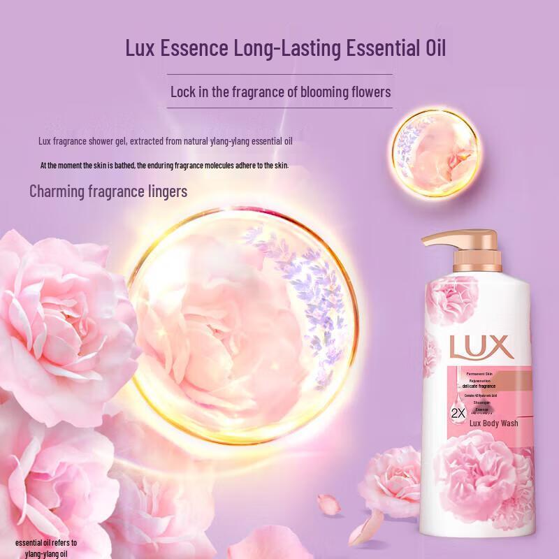 LUX Delicate Skin Fragrance Shower Milk (3 x 500g)