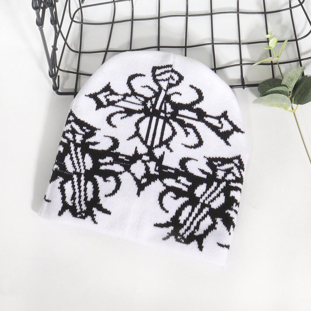 Unisex Knitted Beanie With Irregular Pattern Warm Fabric For Fall And Winter Wear