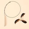 Wooden Handle Cat Toy Rotatable and Replaceable Head Steel Wire Long Rod Windmill Cat Toy Feather Bell Self-entertaining Pet Toy