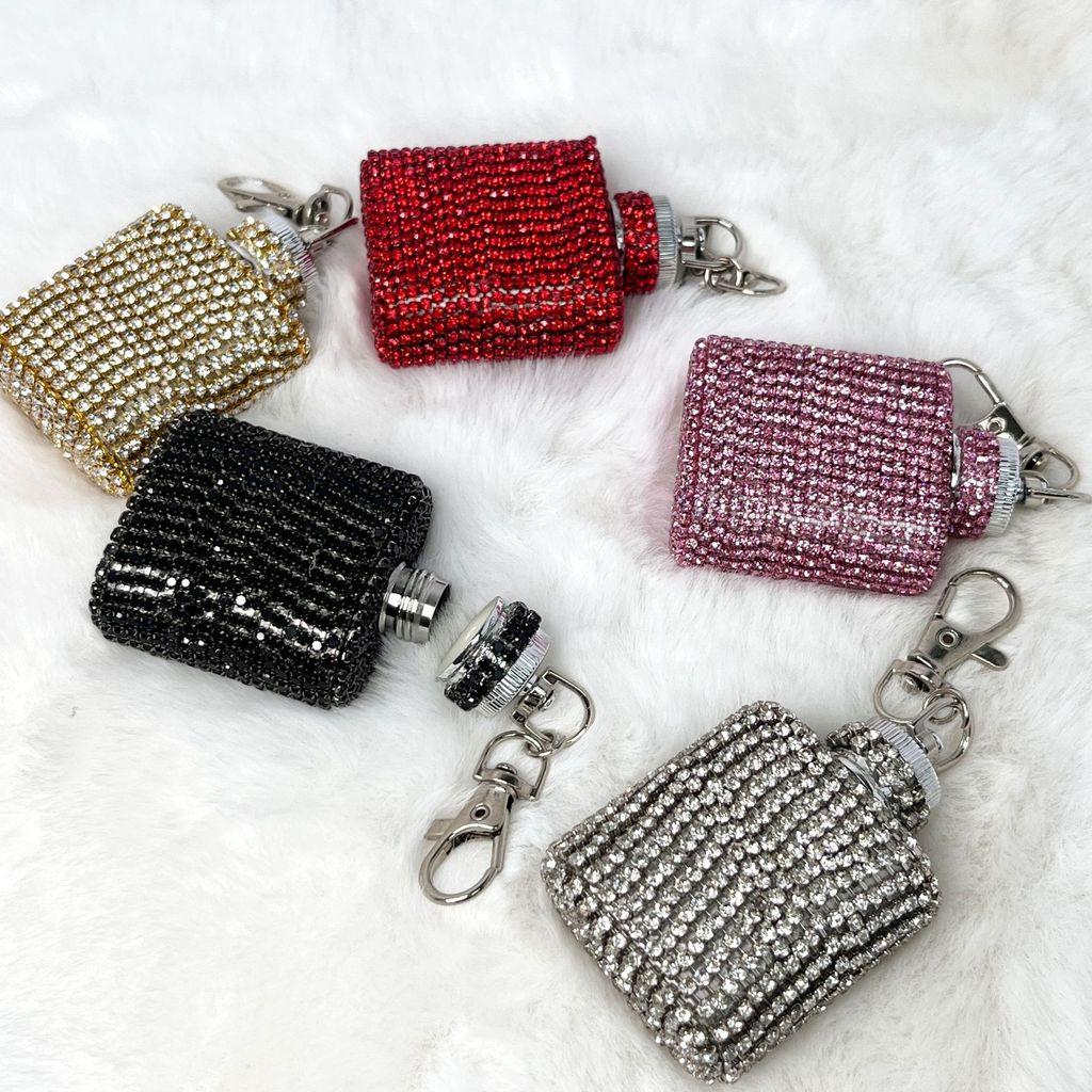Water Diamond Mini Crossbody Bag With Pearl Chain For Streetwear Fashion