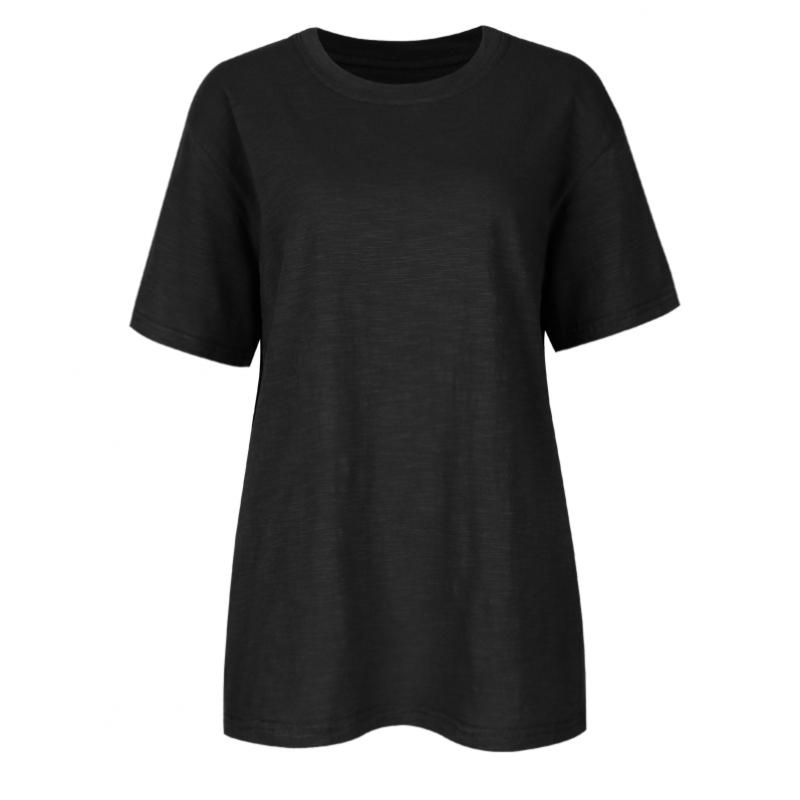 Shop Women Basic Round Neck ShorT Sleeve T shirT Brown Dai Wsh 0913