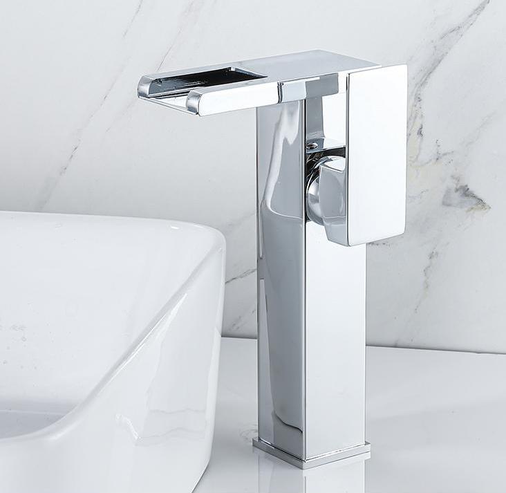 HLK Factory Supplier Automatically Intelligent Color-changing Brass Basin Faucet Popular Cold and Hot Water Household Faucet