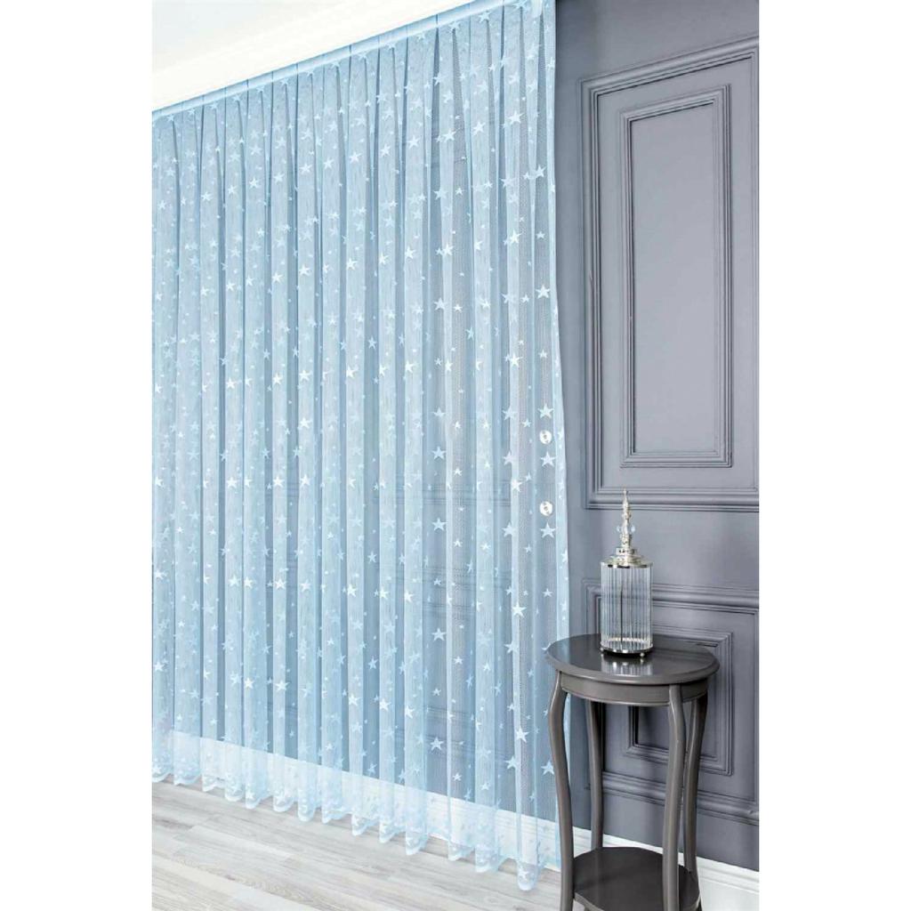 Tüllvorhang mit zusätzlicher Verwendung zur Verwendung eines einzelnen Flügels