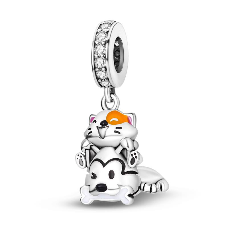 New Copper Cute Animal Series Charms Fit Original Pan Bracelet Diy Beads For Women Birthday Fine Jewelry Gift