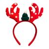 Christmas Reindeer Antler Headband for Women with Big Bow Hair Accessories Christmas Holiday Party Decor Gift