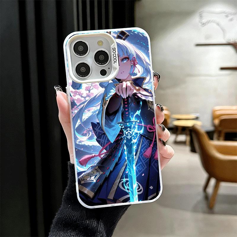 Genshin Impact Kamisato Ayaka Soft Phone Case for iPhone 15 16 17 Pro Max 17Air 16E 14 Plus 13 12 Mini Shockproof Cover Back She