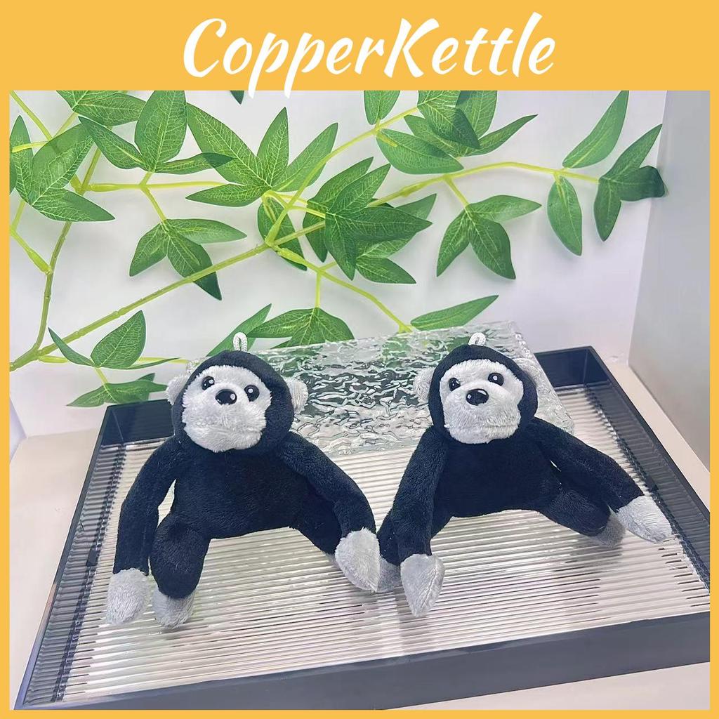 Cuddly Black Gorilla Plush Toy Keychain Fun Cartoon Accessory For Bag Decoration