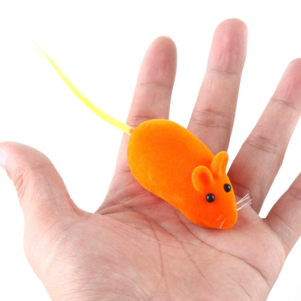 1PC Funny Pet Cat Kitten Play Toys False Mouse Rat Squeak Noise Sound Color Random Simulation Rat Pet Supplies