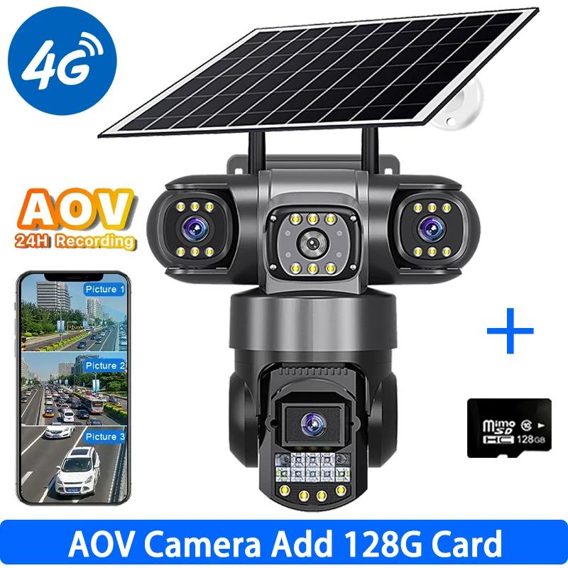 Solar HD Triple-Lens Cam – 4G, Night Vision, AOV Surveillance