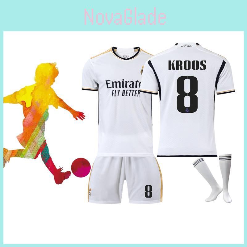 2324 Real Madrid Football Shirt With Vinicius Junior Modric And Benzema Polyester Fiber Material