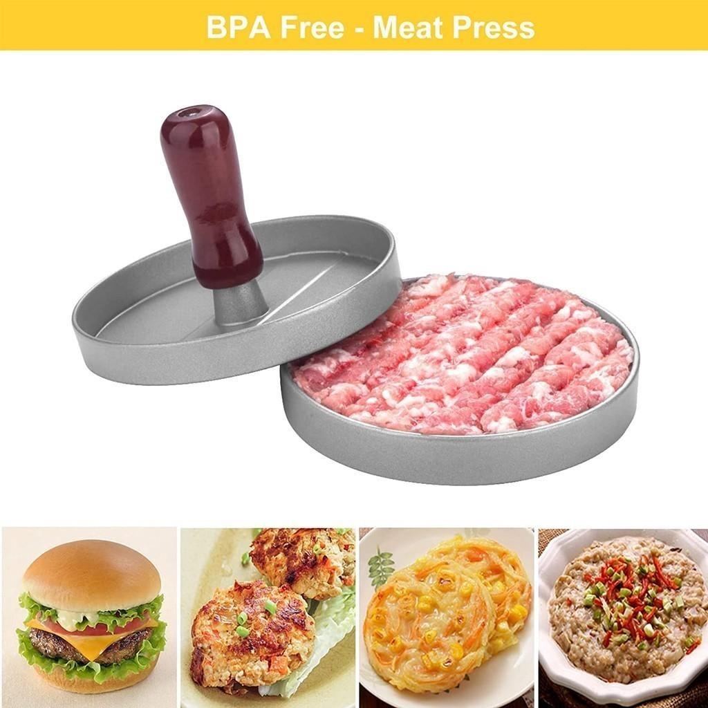 Haushalt Lebensmittel Form Küche Gadgets Runde Hamburger Form BBQ Hamburger Fleisch Presse Aluminium Legierung