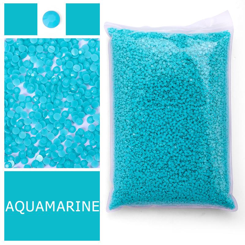 Hot-Selling Diamond Painting Sticker Diamond, Flat-Bottomed Resin Diamond, Jelly Color, Small Round Diamond, Large Packaging, Multi-Color Optional