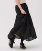 AWESOME STUDIO Cotton Tiered Long Skirt White
