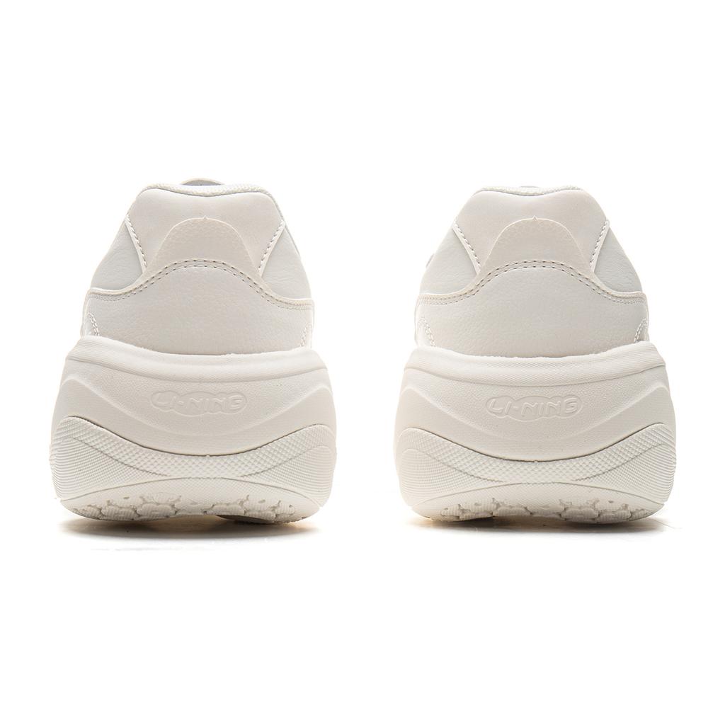 Li Ning Honey Soft Rebound Thick Sole Slimming Bread Shoes Shock Absorbing Wear Resistant Height Increasing Low Top Casual Running Shoes AGCU342-1
