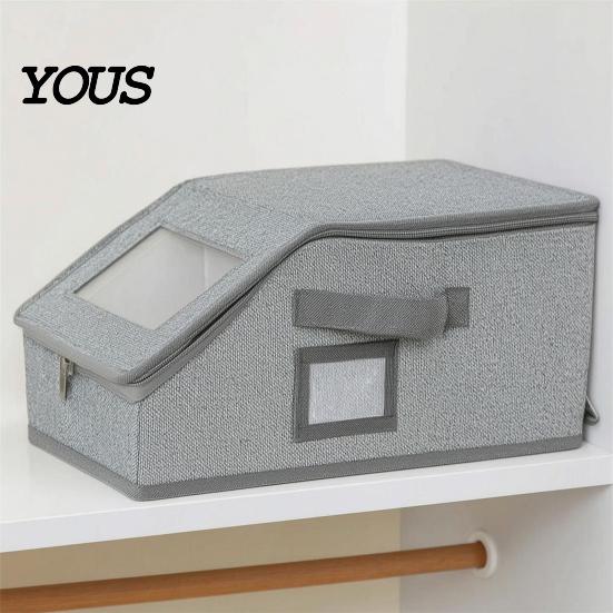 Hat Storage Case Baseball Cap Organizer, Stackable Box, with Clear Window Organizer Lid Durable Design, Container for Caps Snaps Trucker Hats