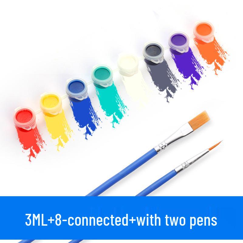 Acrylic Highlight Paint Set: 12 Colors for DIY Plaster Doll Graffiti and Children's Painting