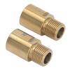 1 Pair Bike Pedal Extender Steel 20mm Gold Extended Pedal Spacer for 916 In Threaded Pedals Bike