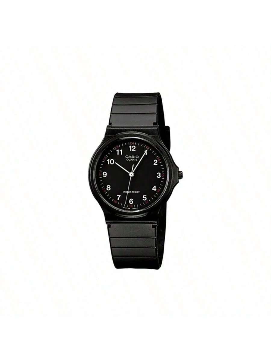 

**CASIO YOUTH Винтажные стрелочные часы** Классический кварцевый механизм, ремешок, циферблат. Разработанные для японских рынков, часы (МQ-24-1Б) надёжность. чёрный