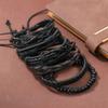Punk Style Black Handmade Bracelets For Men Jewelry Accessories Gifts, Stylish Charming Men's Bracelets