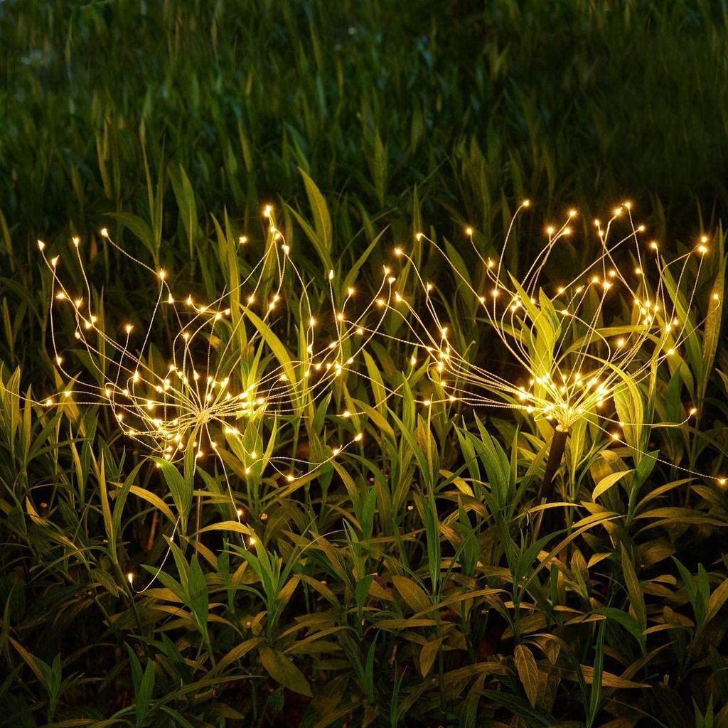 Solar LED Dandelion Fairy Lights - Outdoor Starry Sky Firework Courtyard Lights