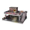 GarageLine Miniature Car Cafe Diorama Display Photography Streetscape Collection GL0004 1/64 Case, Background, Model, (red) [Used]