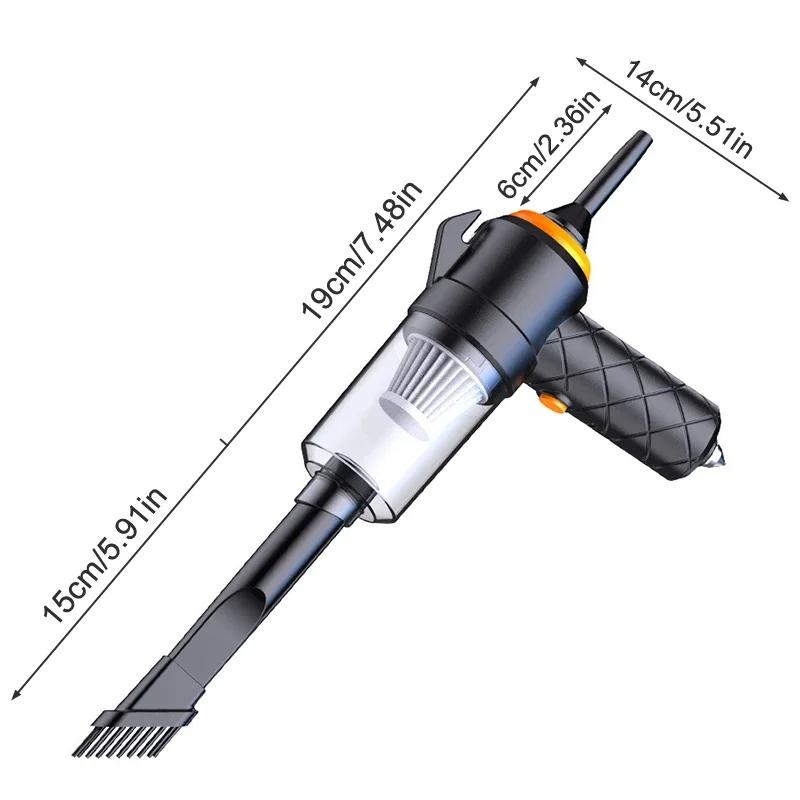 Odkurzacz do czyszczenia samochodu, mini, ładowany, wielofunkcyjny, dmuchawa, ssanie, samochód z ręcznym wewnątrz, mały samochód