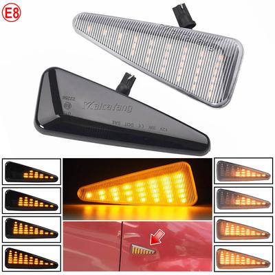 2PCS Dynamic LED Side Marker Light Turn Signal Blinker Lamp for Dacia Logan Sandero I Renault Stepway Thalia 2008-2011