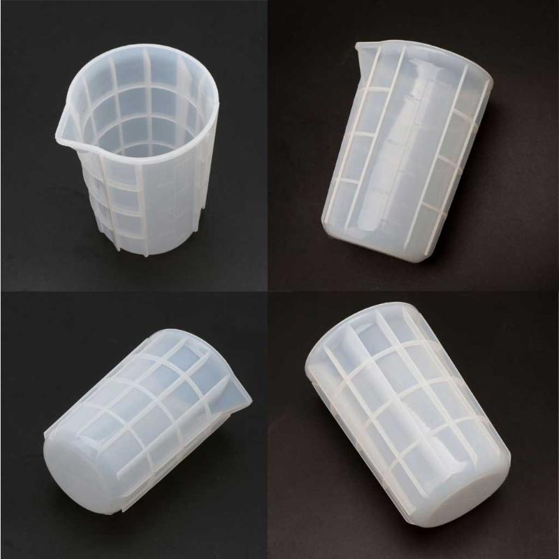 Silicone Measuring Cup DIY Resin Glue Tools Cup for Making Handmade Craft Nonstick Silicone Mixing Cups Mixing Plaster