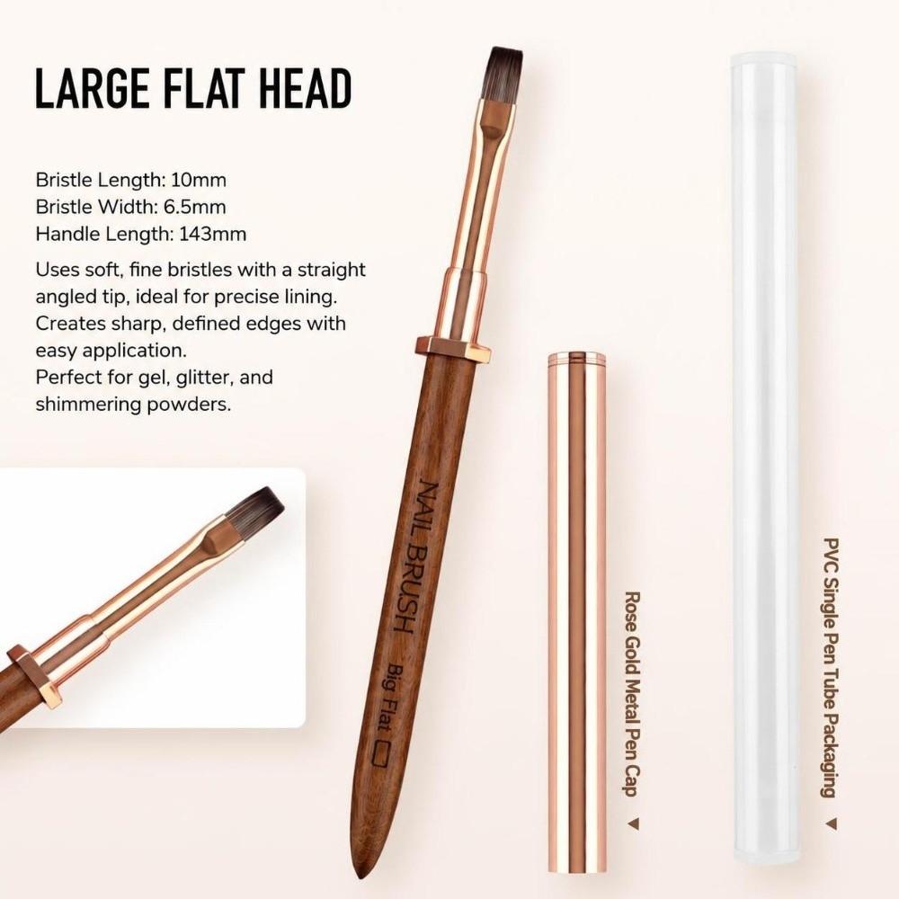 Sandalwood Handle Nail Design Pen Portable Pen Detail Brush New Manicure Pen Nail Salon