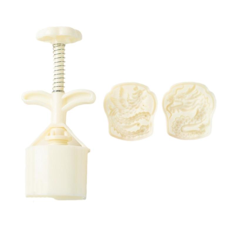 

Chinese Pastries Cookie Stamp Hand Pressed Mooncakes Mold Bean Pastes Cake Molds Dessert Moulds for Cooking Lover 1