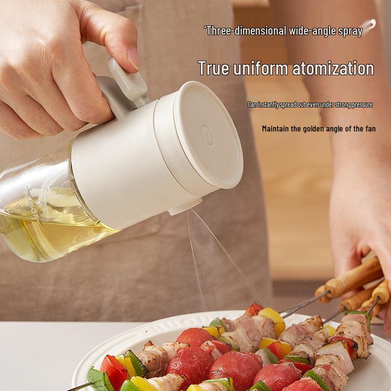 Food Grade Glass Oil & Vinegar Sprayer, 150ml, Wide-Angle Dispensing Bottle for Kitchen Seasoning
