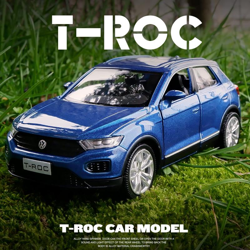1/36 Volkswagen T-ROC SUV Alloy Car Model Diecasts Metal Toy Vehicles Car Model Simulation Collection Childrens Gifts Decoration