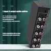 Professional 1 In 4 Out Stereo Splitter 3.5mm Auxs+AV L/R Audios Splitter For Stable Audios Transmission Audios Switcher