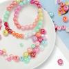 50/100pcs 6/8/10mm AB Color Acrylic Beads Round Loose Spacer Beads for Jewelry Making DIY Handmade Necklace Bracelet Accessories