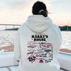Womens Oversized Drop Shoulder Hoodie With Kangaroo Pocket Print Letter Graphic Long Sleeve Sweatshirt
