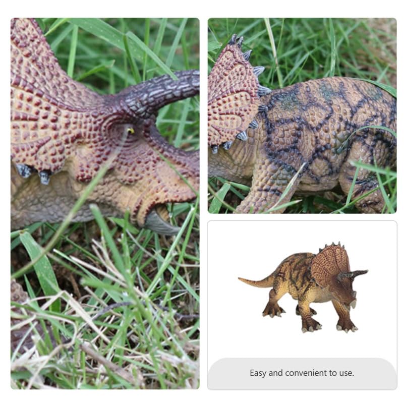 Lurrose Dinosaur Triceratops Durable Plastic Perfect Birthday Gift for Boys and Kids Toy, Model, Figure,