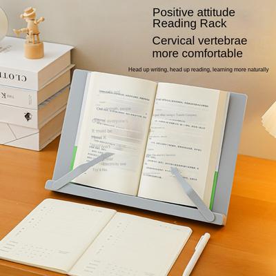 3927 Estante de lectura Soporte para libros Soporte de escritorio para libros ilustrados para niños Soporte para libros Soporte para iPad y tableta