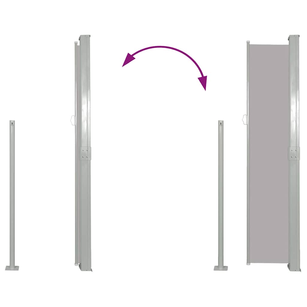 Tendalino Laterale Estraibile 160 x 300 cm Grigio