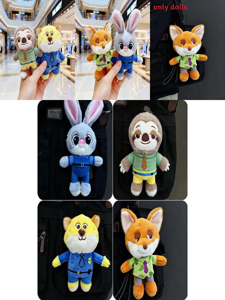 Zootopie Mignon Judy Nick Paresseux Et Benjamin Porte-clés Peluche Pour Enfants Et Collectionneurs
