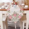 European Embroidery Hollow Table Flag Pastoral Embroidery Fabric Spring Flower Tv Cabinet Coffee Table Tablecloth