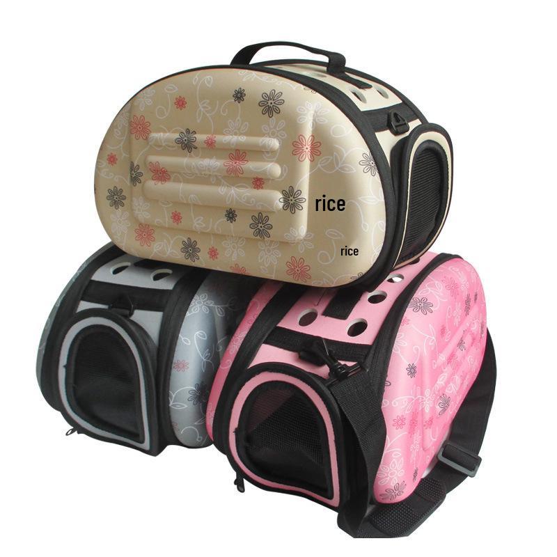 

Foldable Pet Travel Bag: Breathable Portable Carrier for Cats and Dogs Small 36*22*20cm розовый